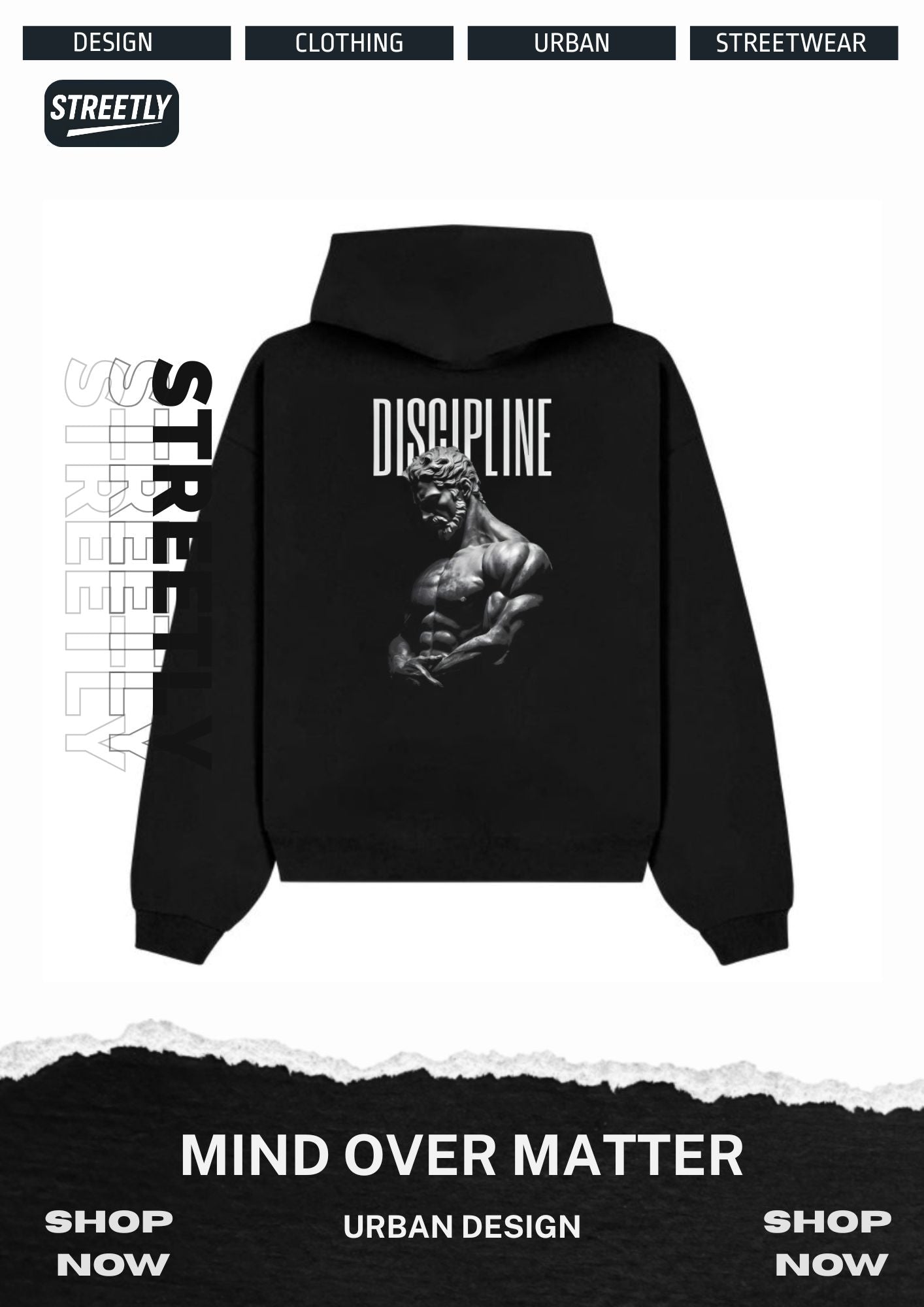 Streetly Hype Hoodie Mind Over Matter